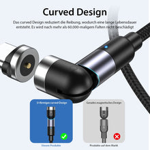 Lade das Bild in den Galerie-Viewer, Ultra Magnet Kabel mit 180 ° / 360 ° drehbarer Kopf
